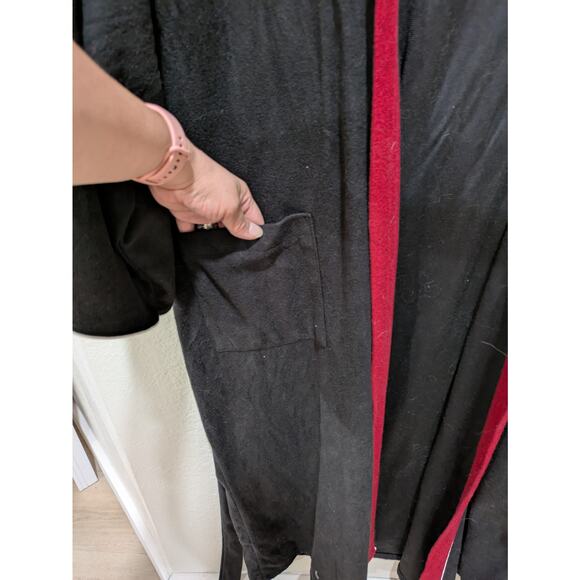 RCA Robe Corporation of America Robe Men's 1X Black Red with Tie Classic Vintage - Picture 9 of 14
